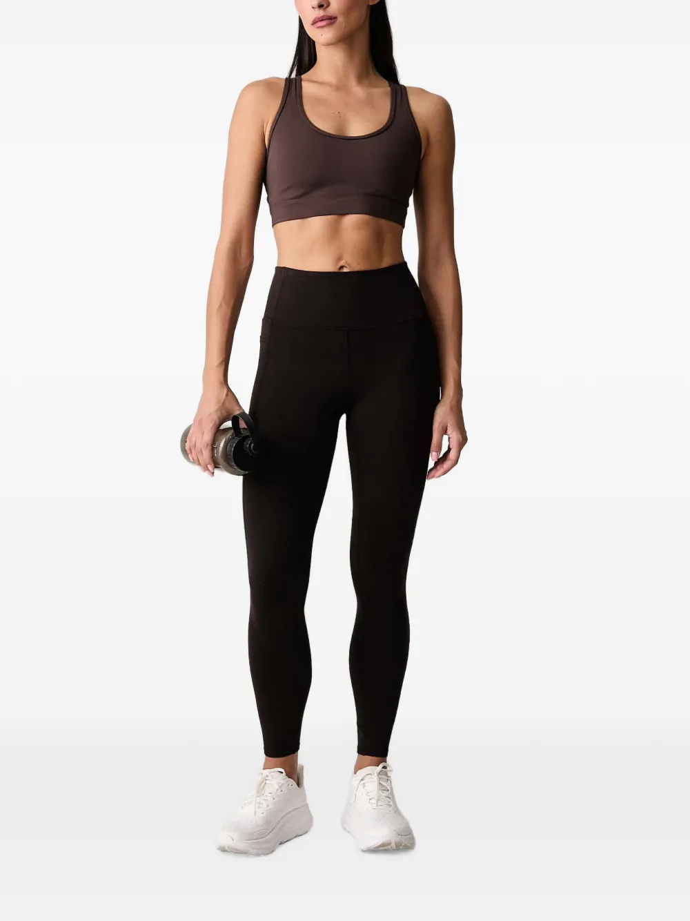 Skechers High waist legging met zijzak Bruin