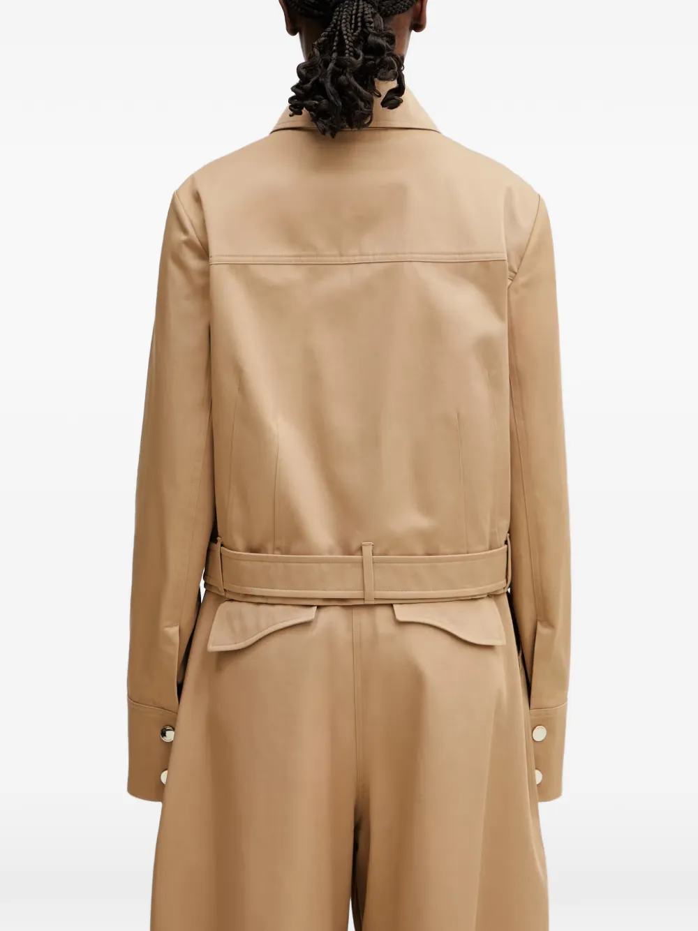 Sportmax Jack met klepzak en ceintuur Beige