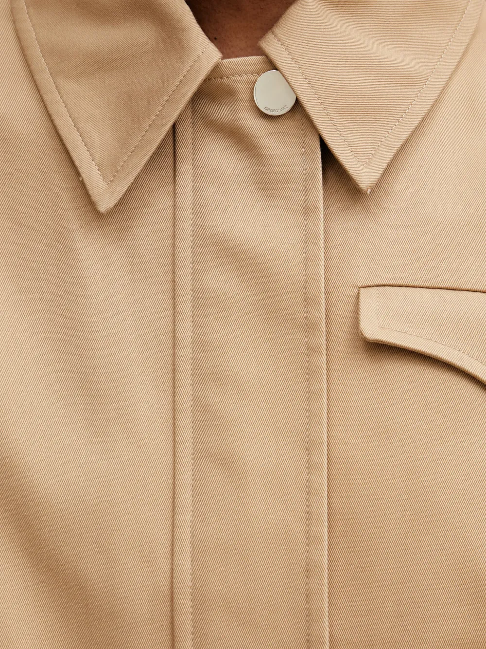 Sportmax Jack met klepzak en ceintuur Beige
