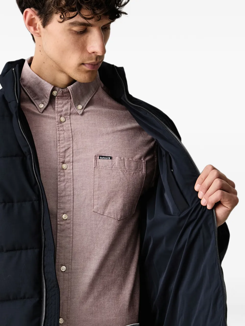 Trussardi Gewatteerd jack Blauw
