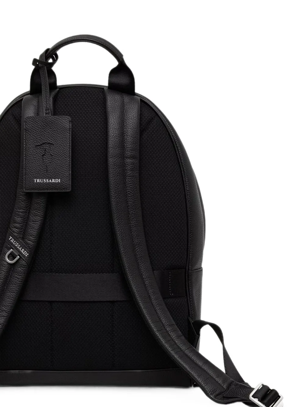 Trussardi Rugzak met logo-plakkaat en textuur Zwart