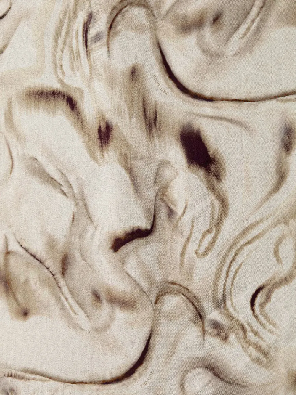 Trussardi Sjaal met marmerprint en afwerking Beige