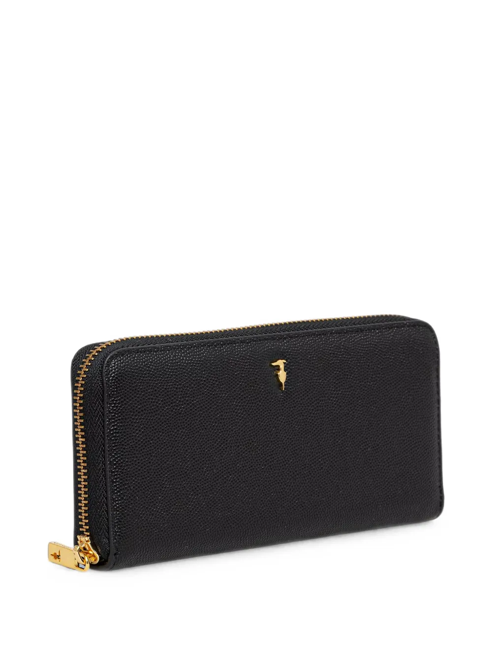 Trussardi Cameo portemonnee met korreleffect en logo-plakkaat Zwart