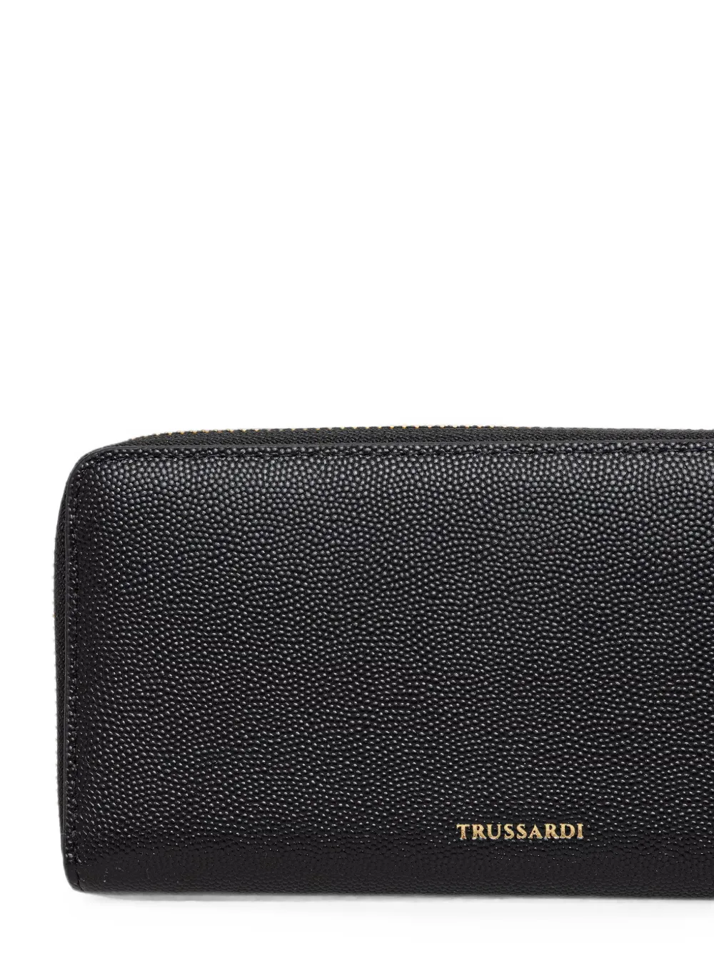Trussardi Cameo portemonnee met korreleffect en logo-plakkaat Zwart