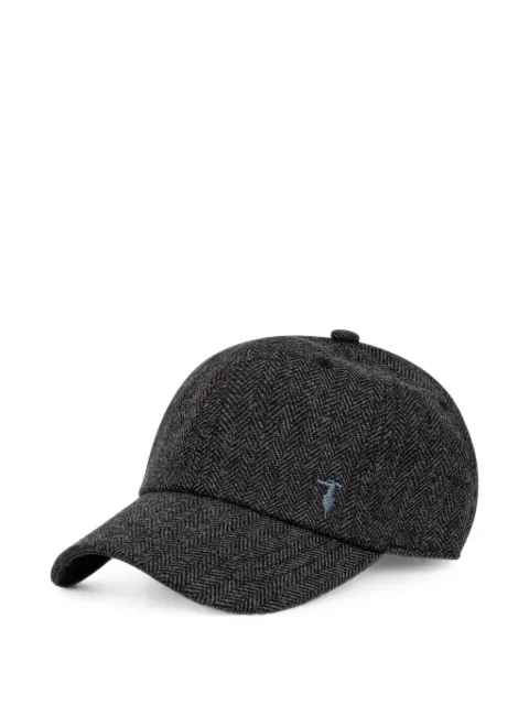 Trussardi herringbone-pattern baseball cap