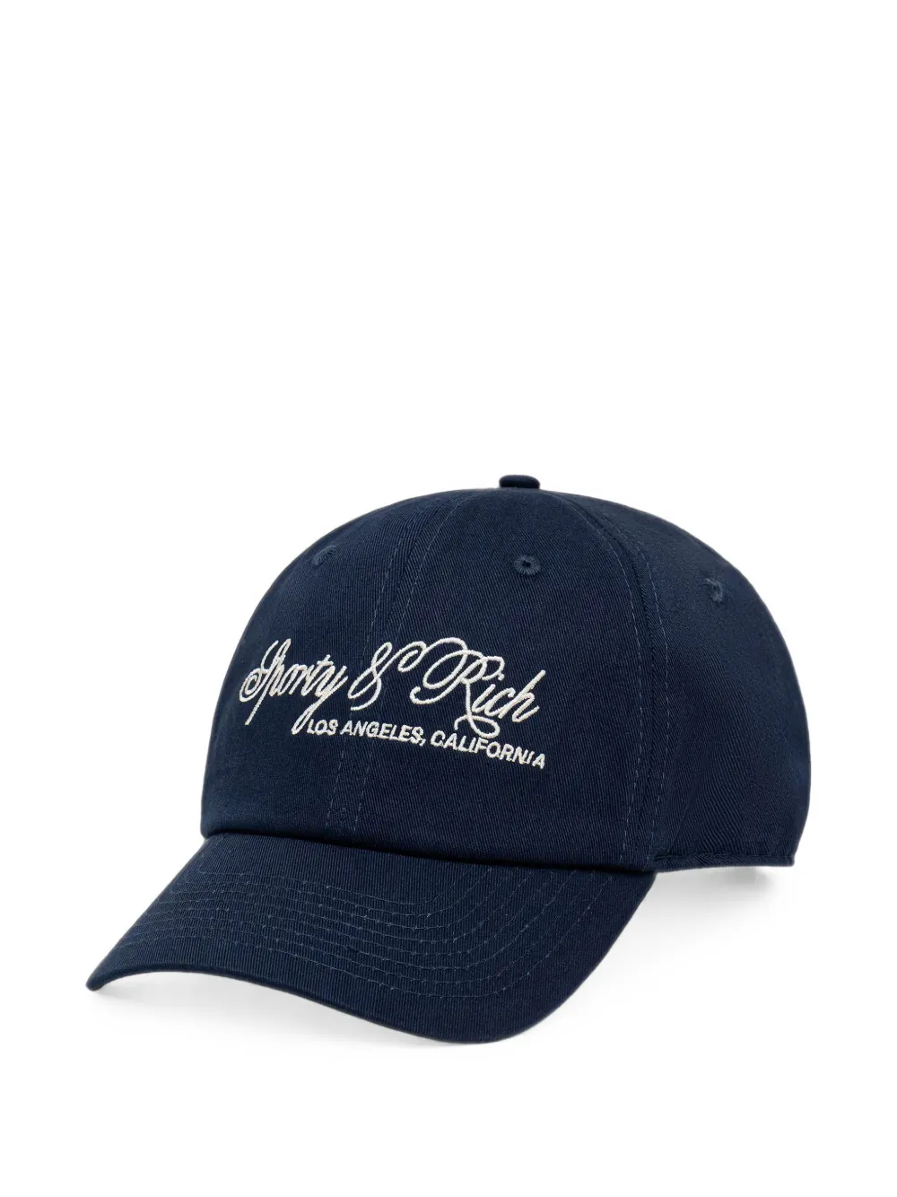 Sporty & Rich International logo-embroidered baseball cap