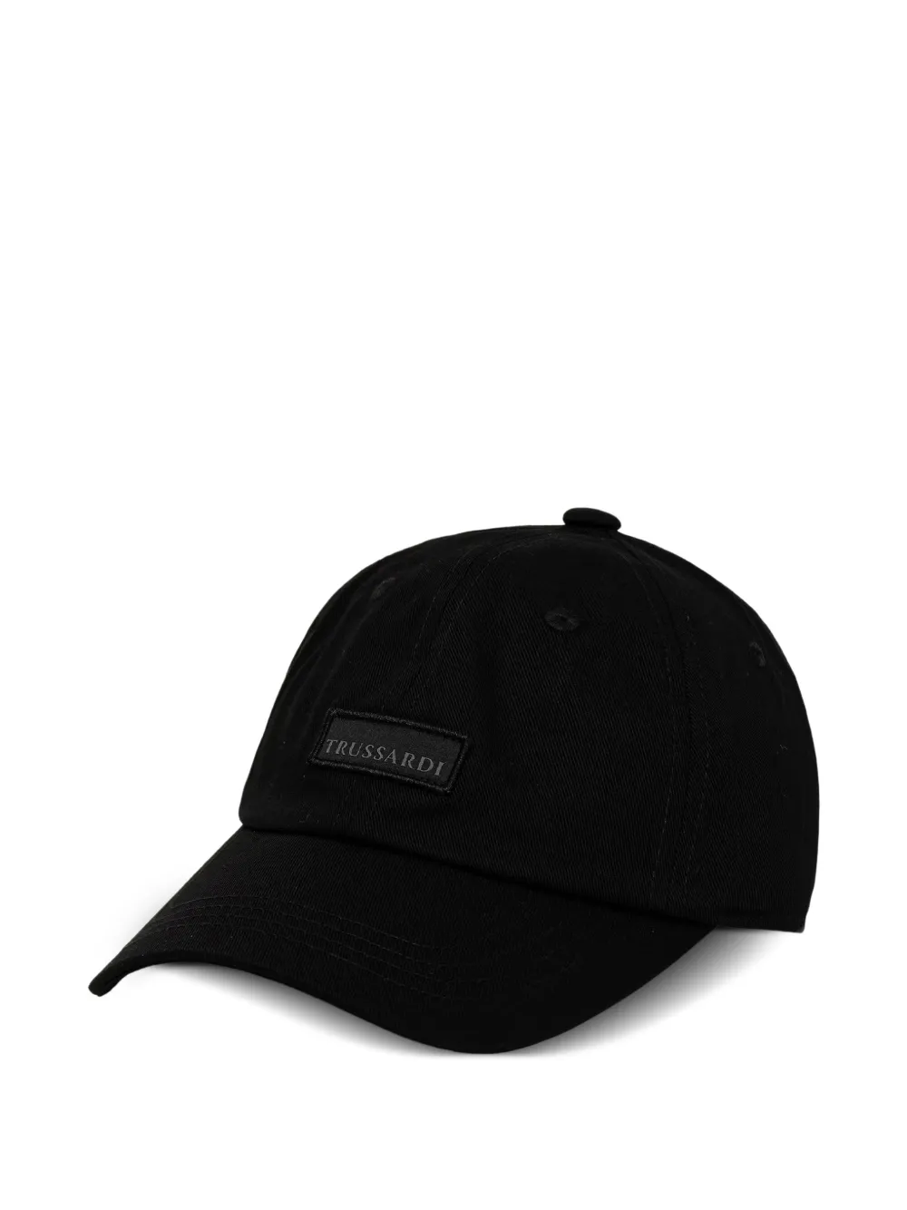 Trussardi casquette à patch logo - Noir Trussardi casquette à patch logo - Noir