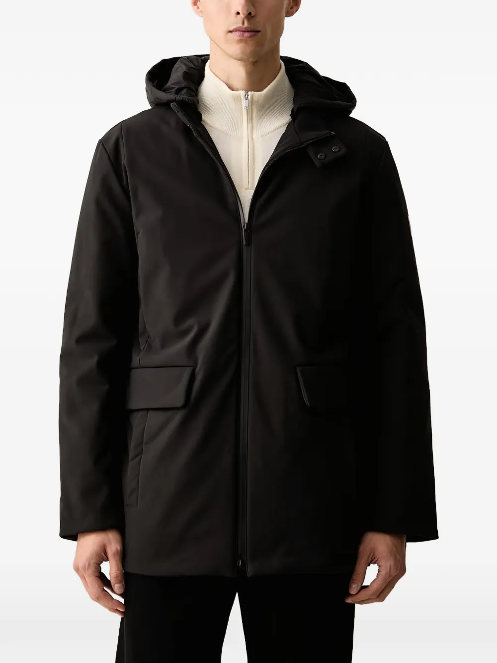 Trussardi hooded padded jacket