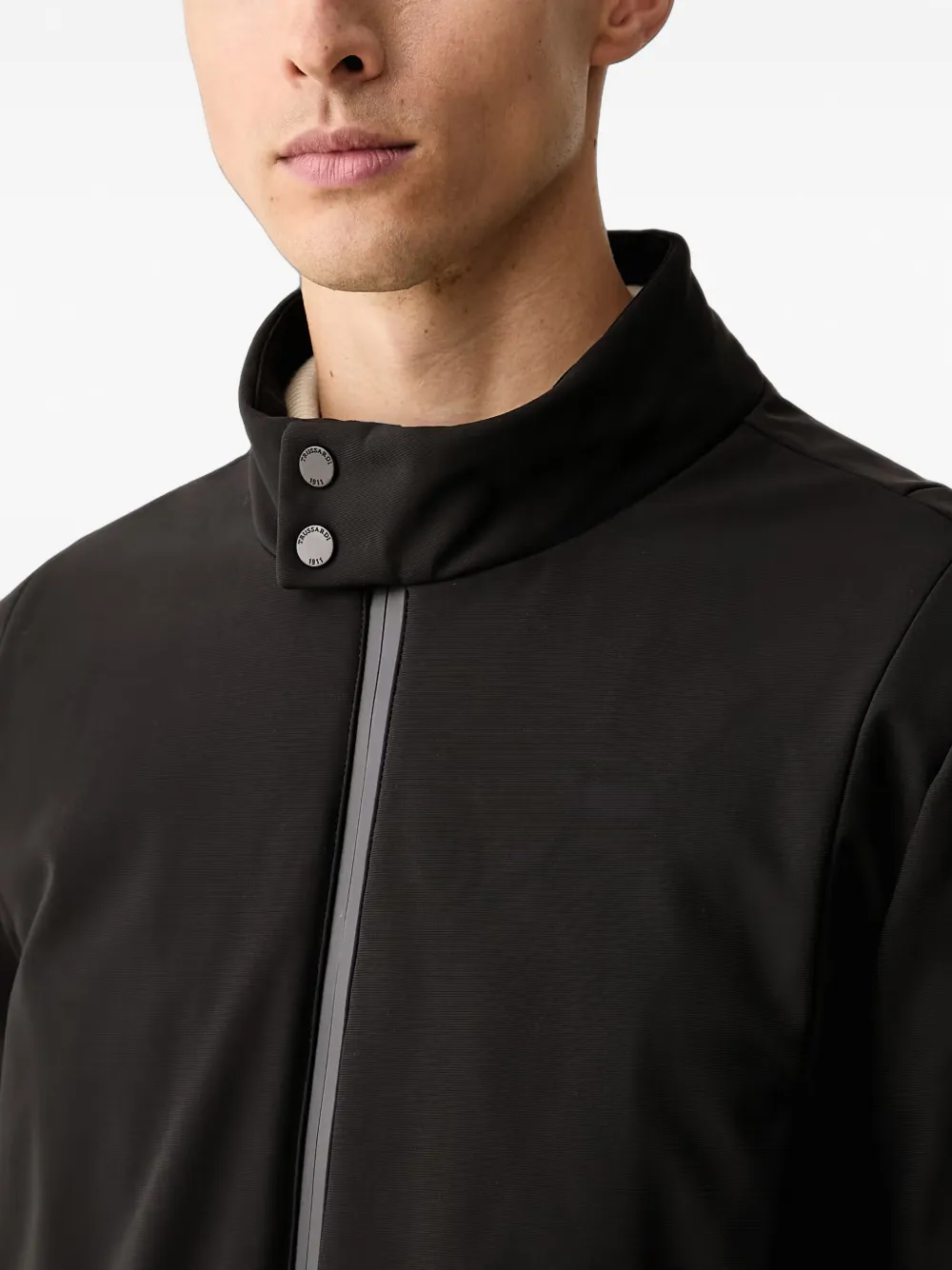 Trussardi hooded padded jacket Zwart