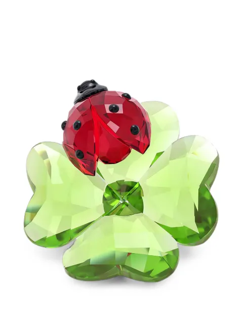 Swarovski Idyllia ladybug and clover ornament