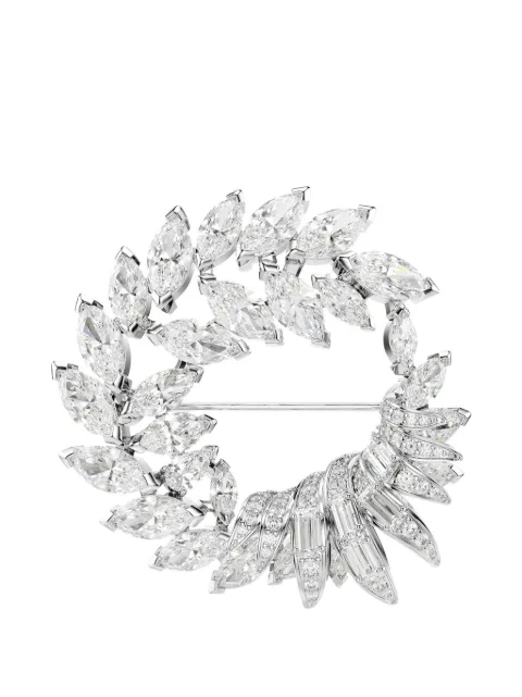 Swarovski broche Mesmera de corona de flores con detalles de cristal
