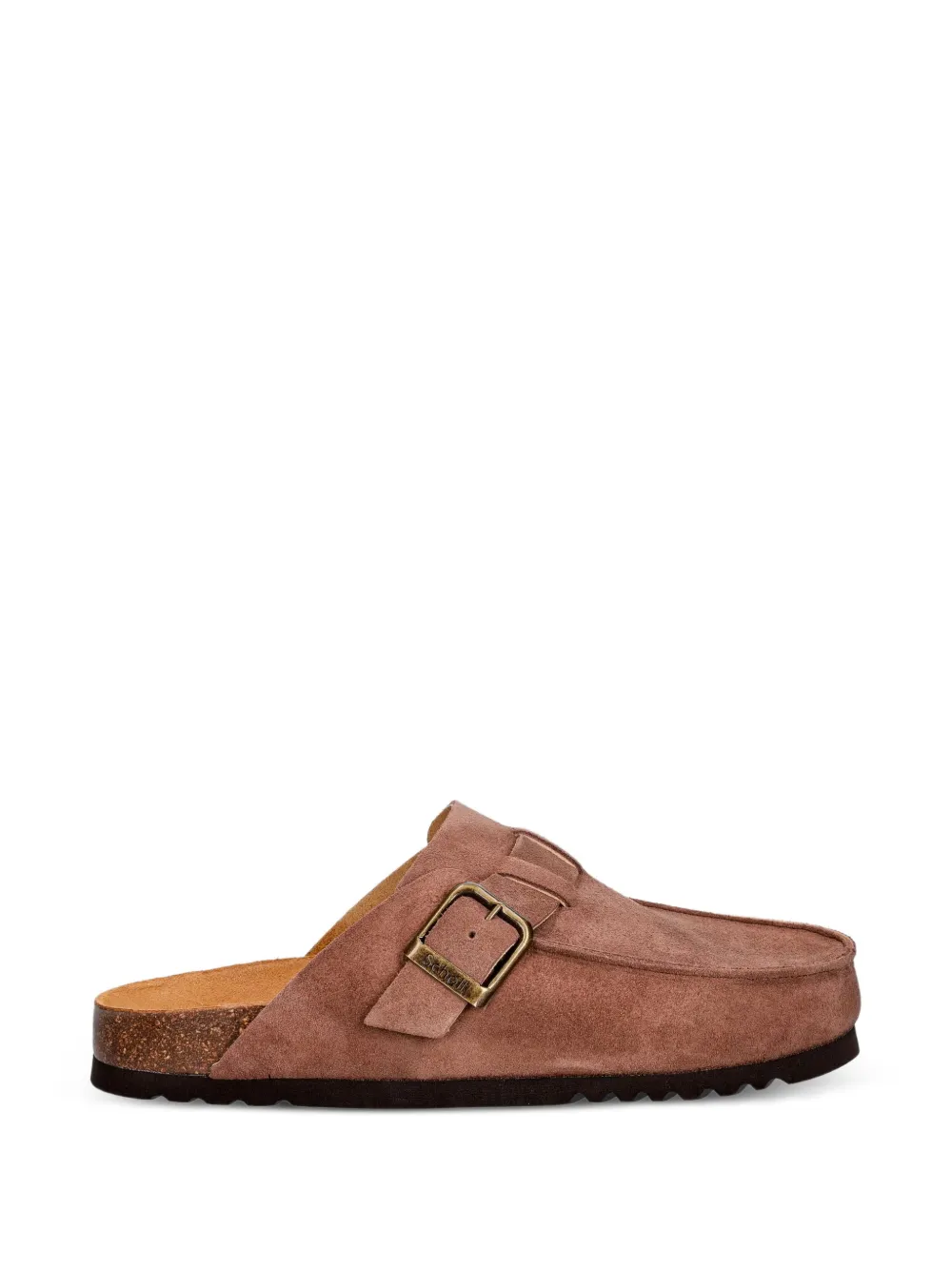 Scholl Ethan buckle-fastening suede mules