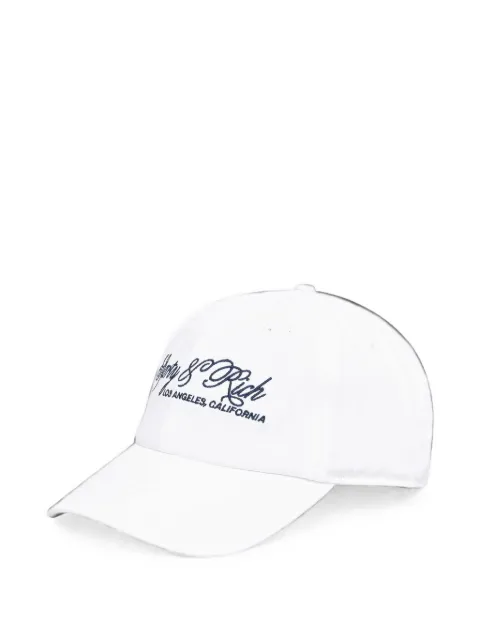 Sporty & Rich International logo-embroidered baseball cap