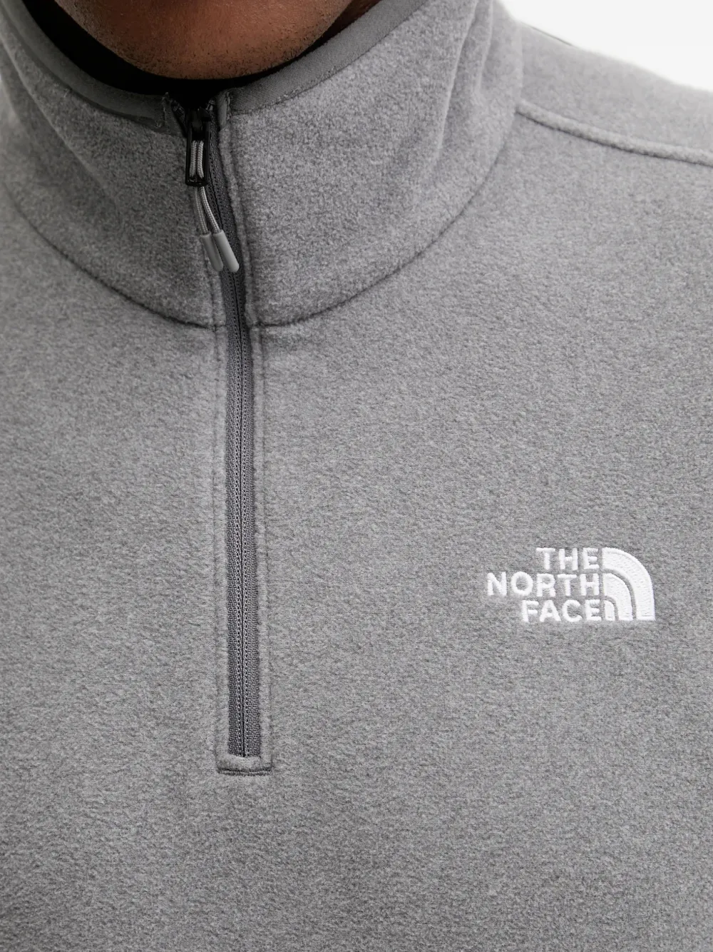 The North Face Glacier fleecetrui met kwartrits Grijs