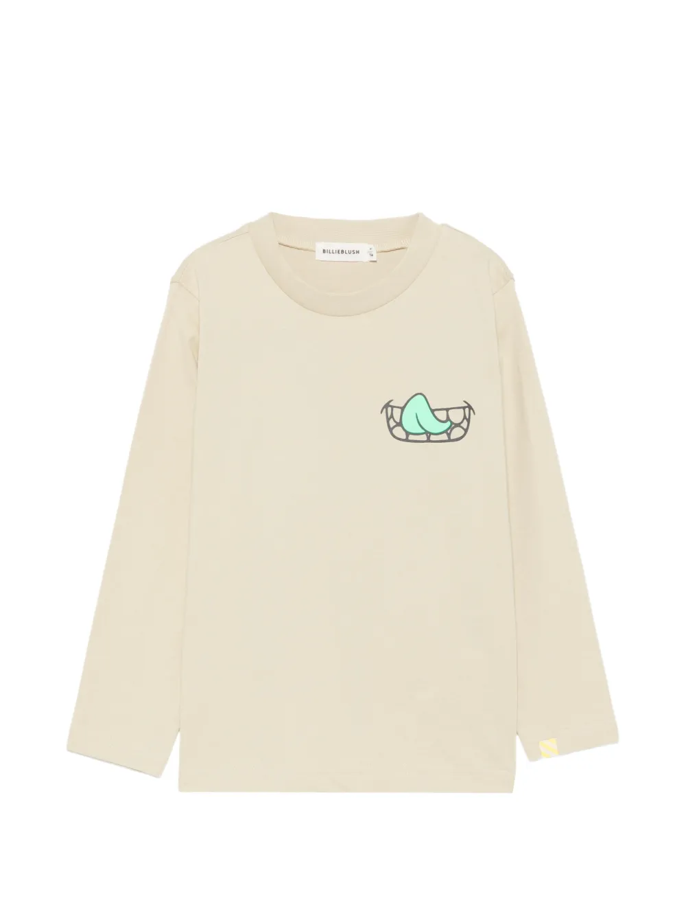 Billieblush graphic-print long-sleeve T-shirt - Toni neutri