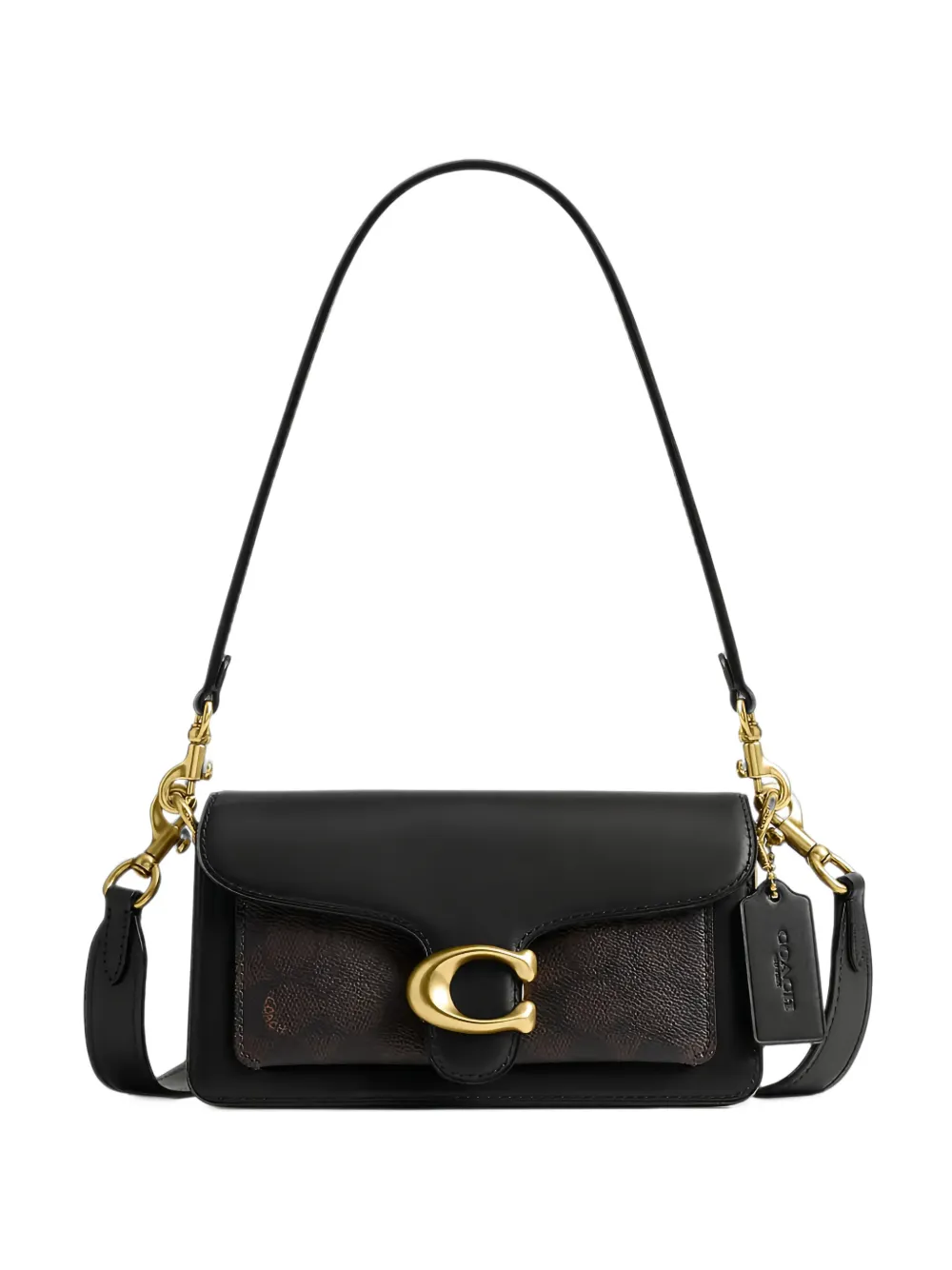 Coach Tabby shoulder bag 20 in signature UpcraftedLeather - Nero