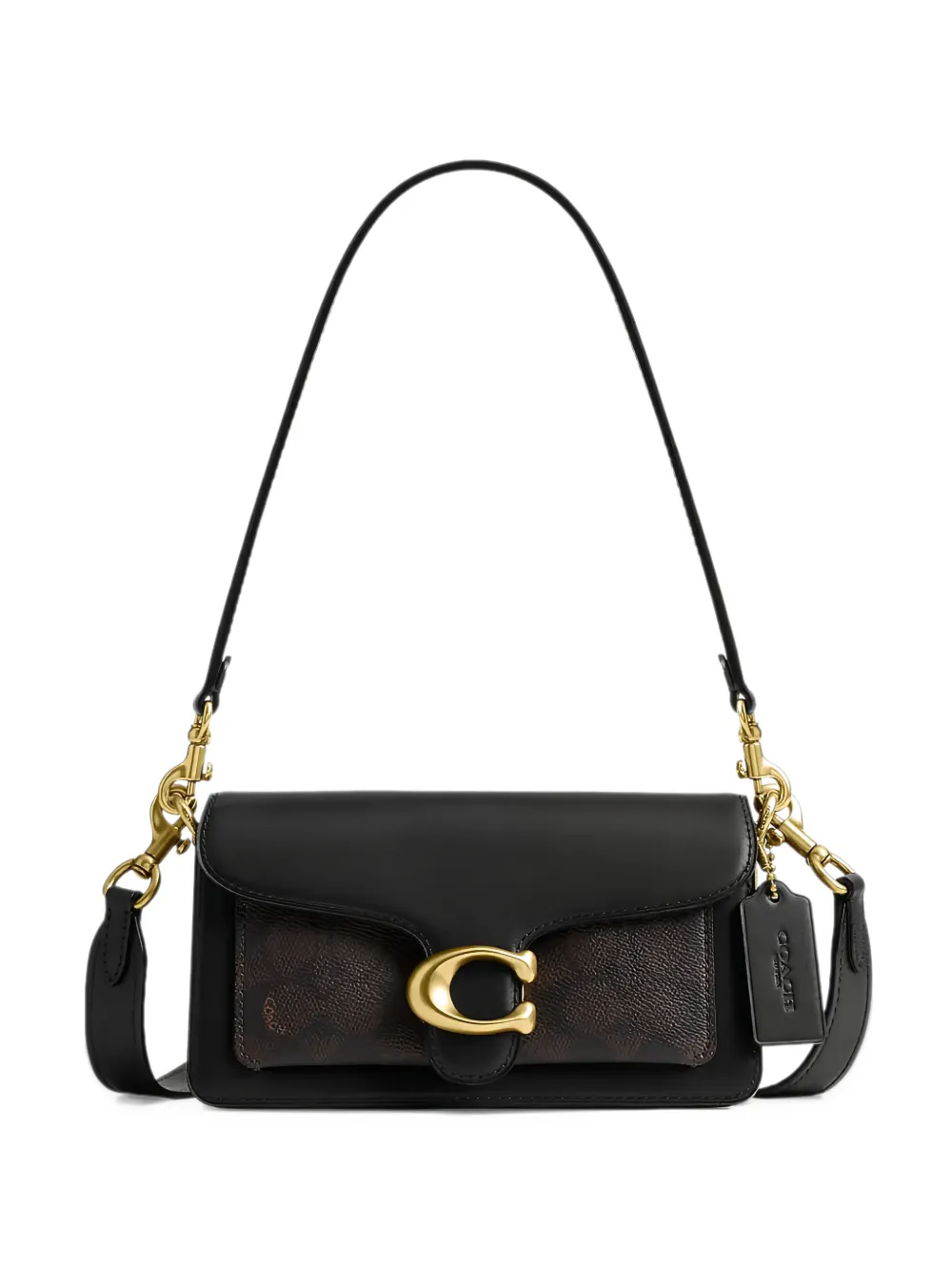 Coach Tabby shoulder bag 20 in signature UpcraftedLeather - Nero
