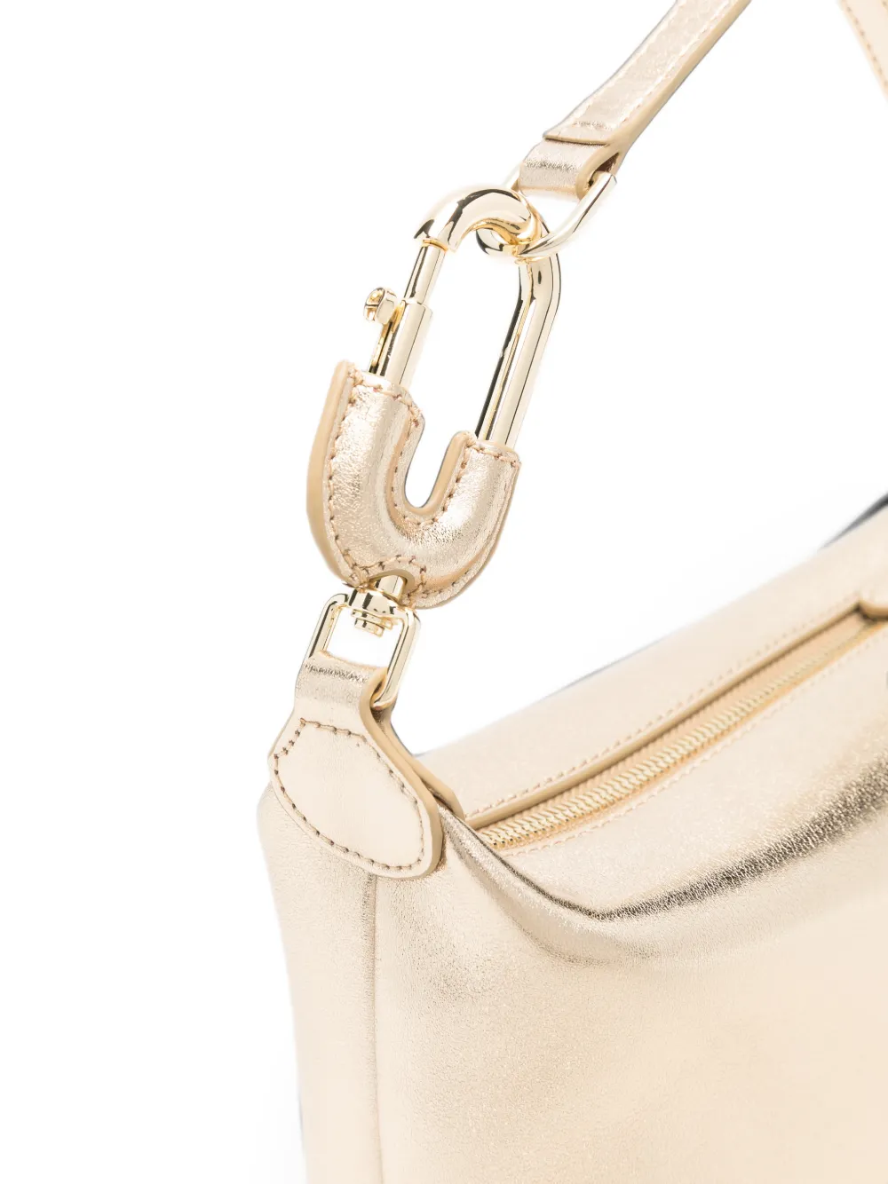 AIGNER Fashion metallic shopper met logo-plakkaat Goud