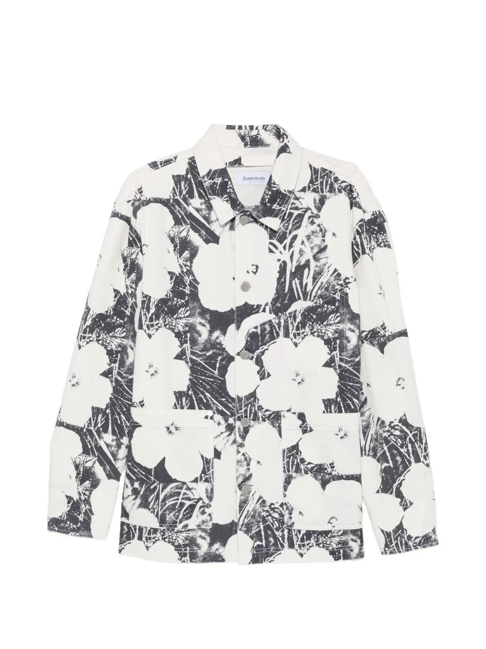 Études Studio Andy Warhol floral-print denim jacket - Blanc