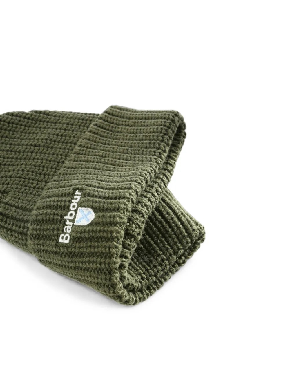 Barbour Ribgebreide muts Groen