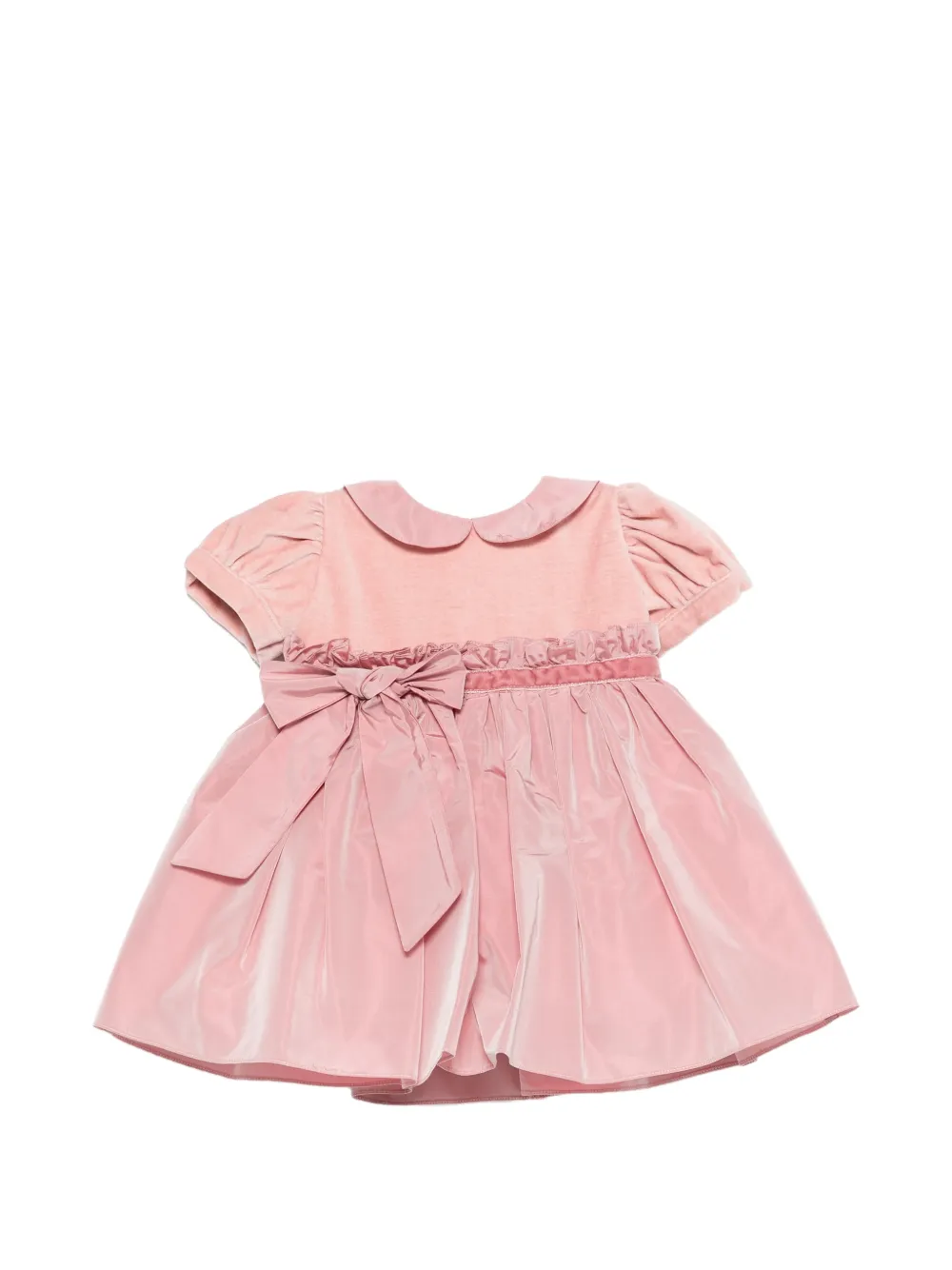 Mariella Ferrari bow-detail Peter Pan-collar dress - Rosa