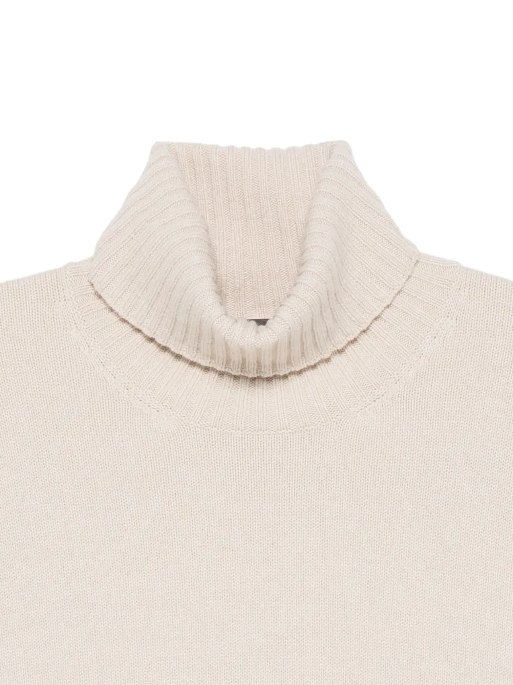 Lorena Antoniazzi roll-neck short-sleeve sweater Beige