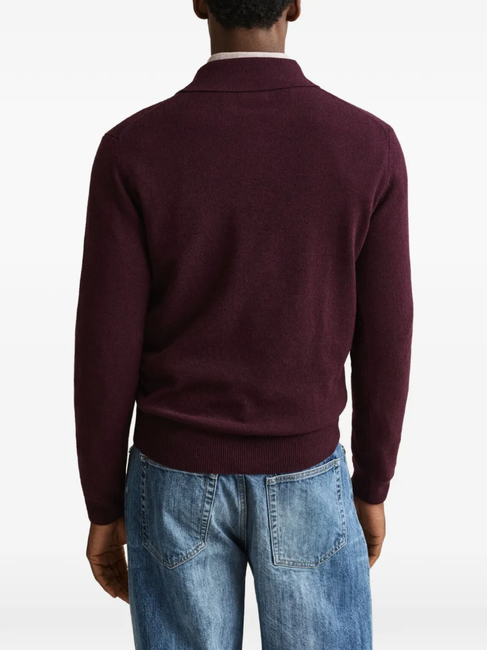 Gant Poloshirt met geborduurd logo Paars