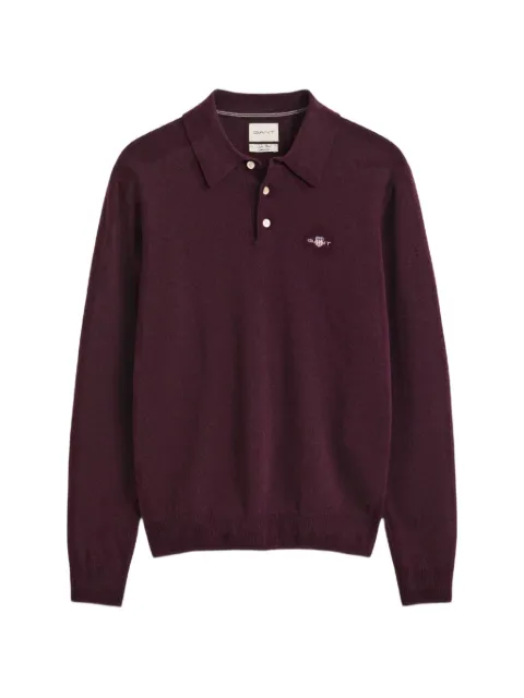 Gant logo-embroidered polo shirt