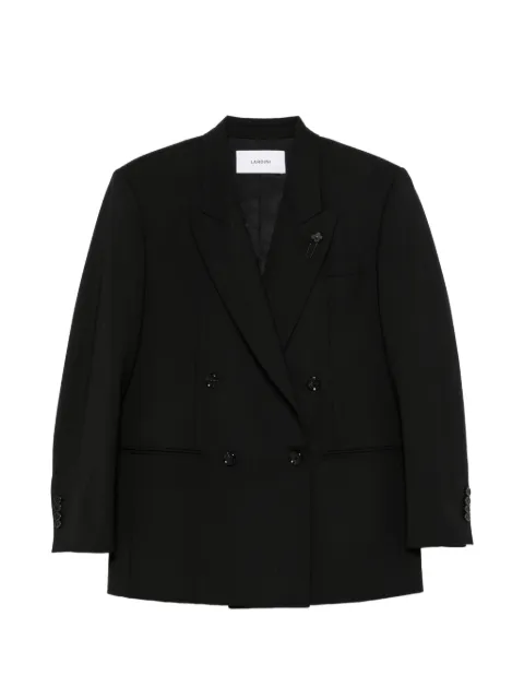Lardini double-breasted wool jacket