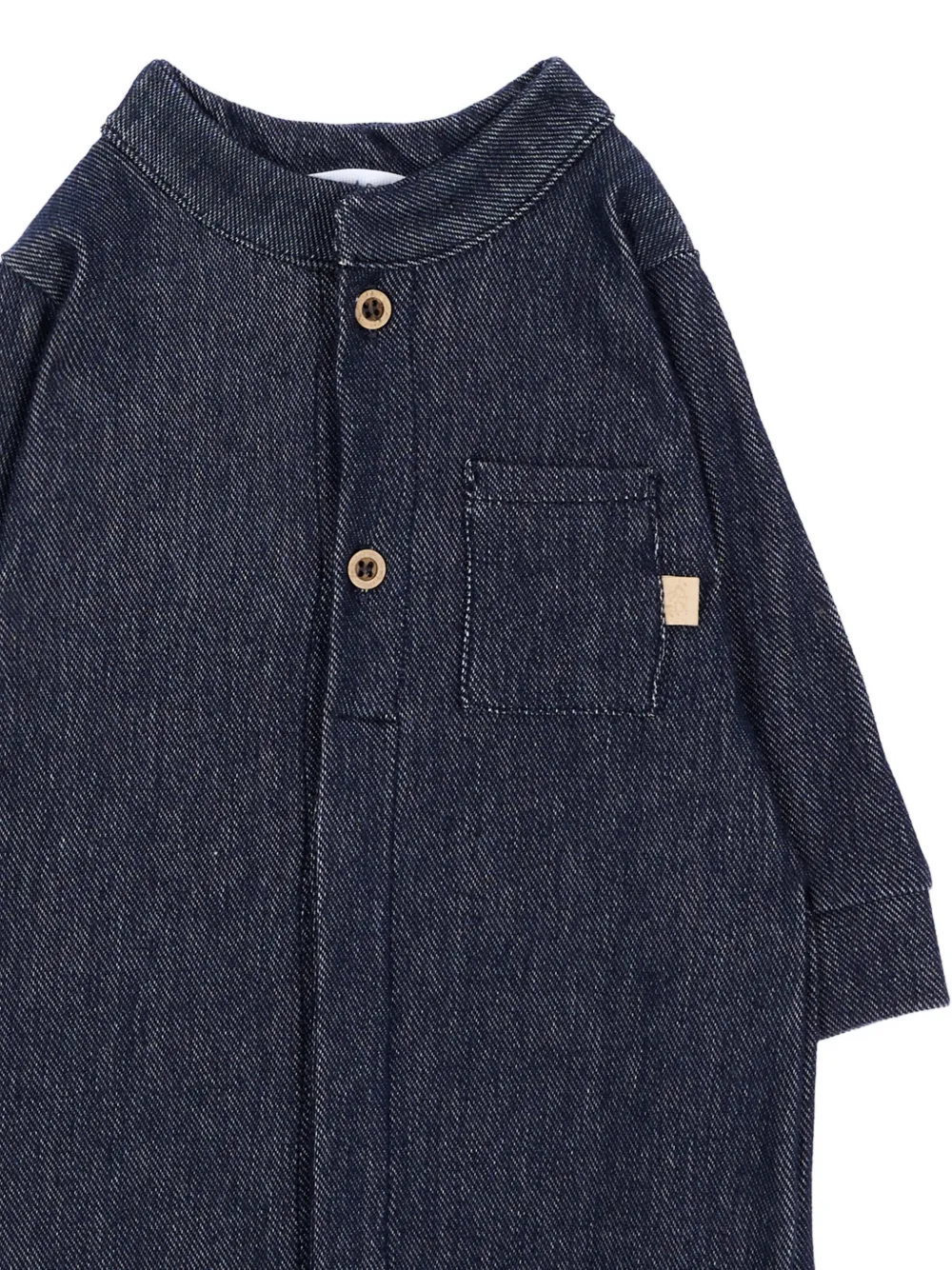 Bamboom Pyjama met knopen Blauw