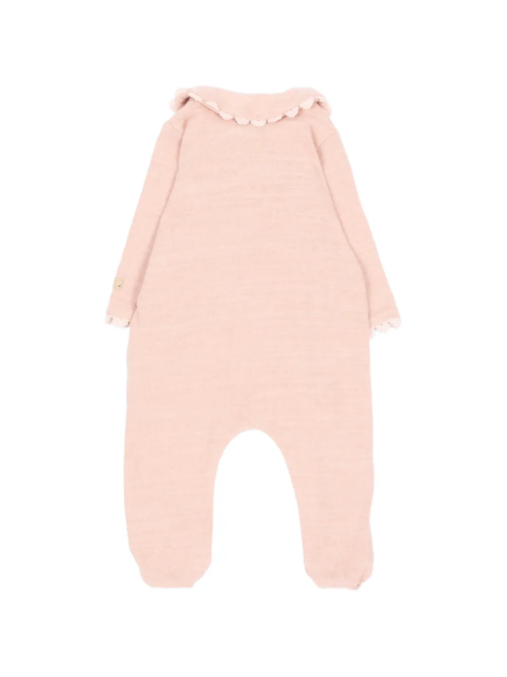 Bamboom Gebreide pyjama met gehaakte afwerking Roze