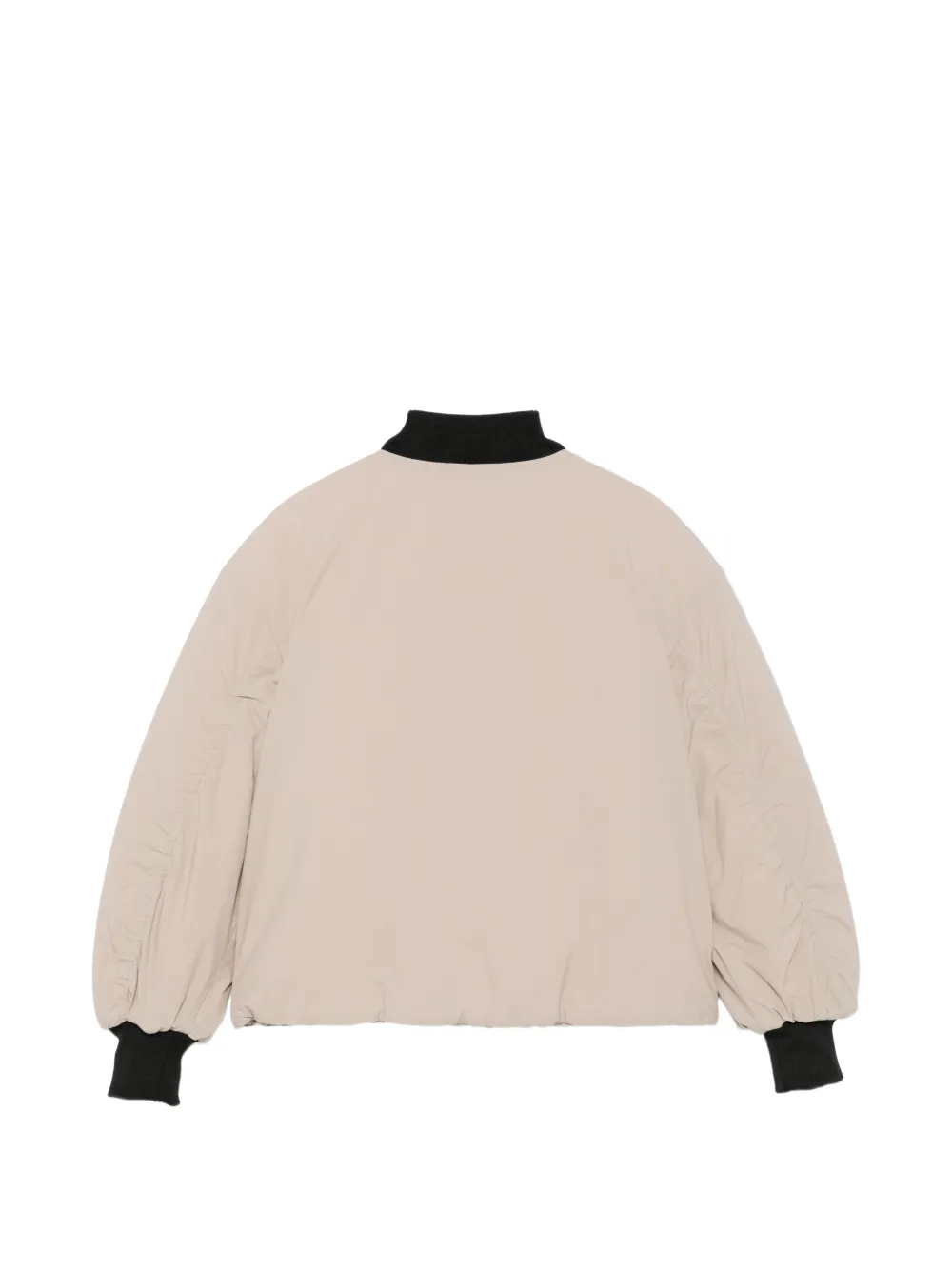 MSGM Kids Bomberjack met geborduurd logo Beige