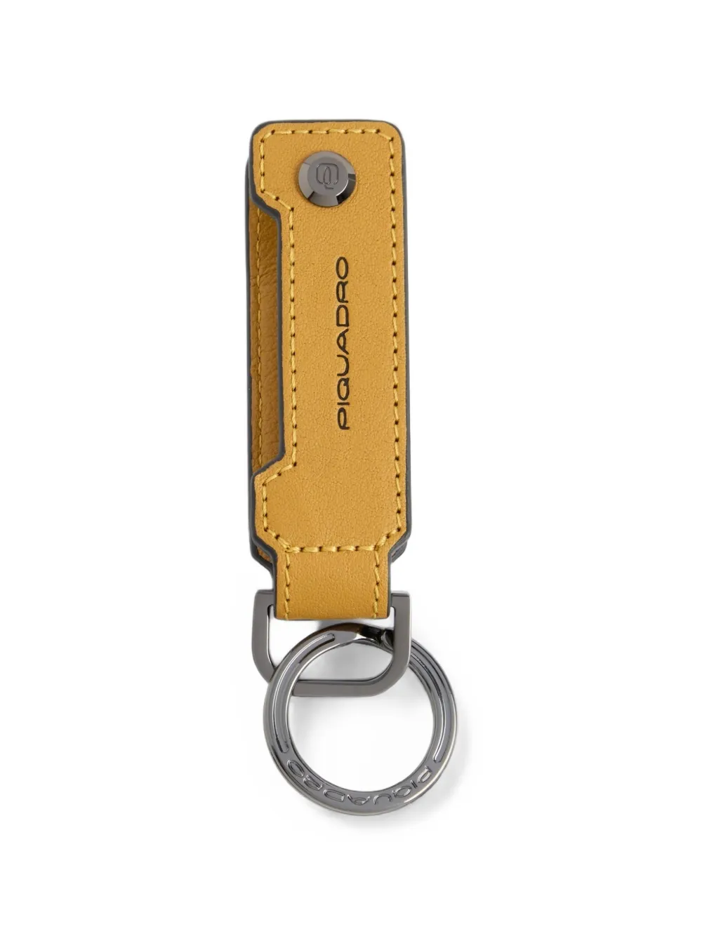 PIQUADRO logo-print leather keychain · One Size