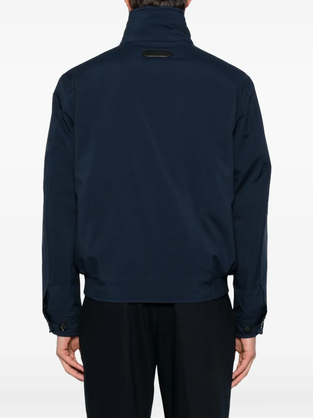 Brioni Bomberjack met rits Blauw
