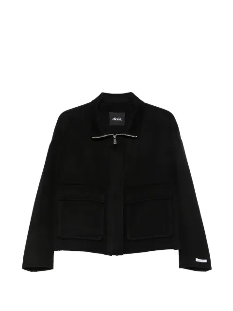 DIXIE high-neck patch-pocket jacket