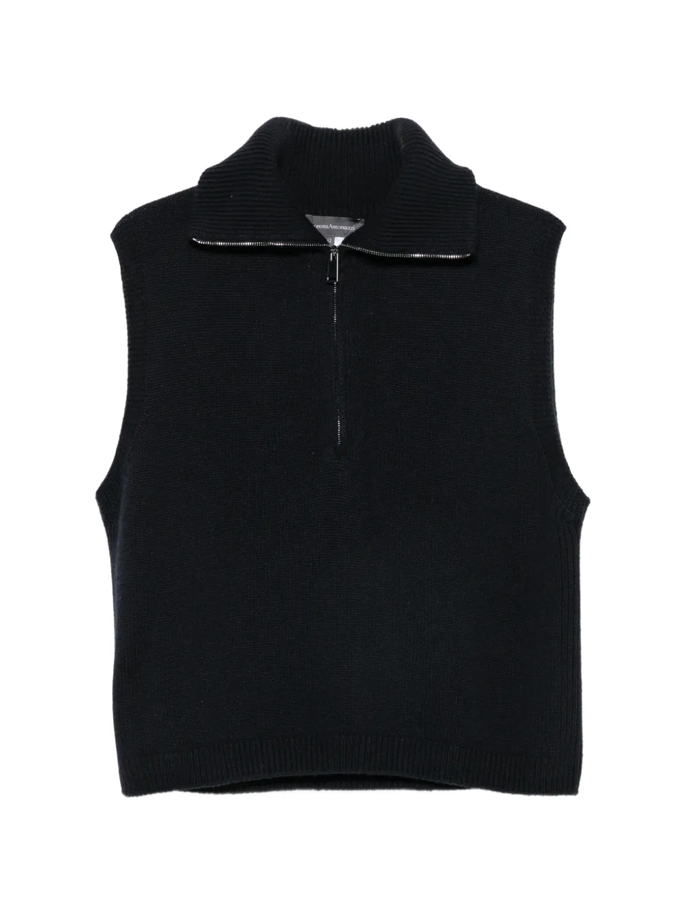 Lorena Antoniazzi half-zip knitted vest sweater Blauw