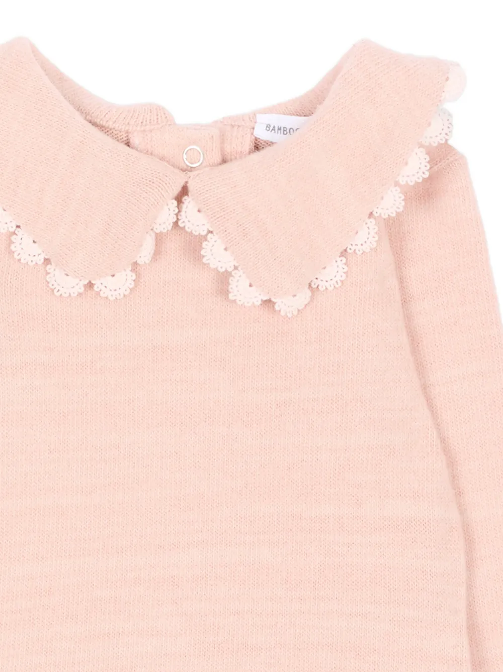 Bamboom Body met gehaakte afwerking Roze