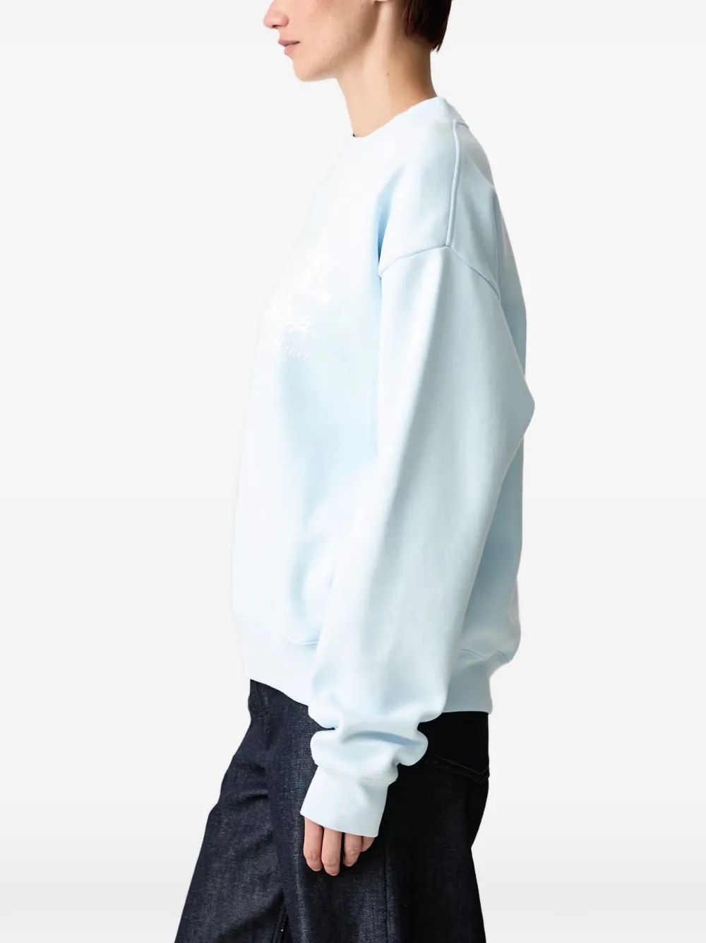 Sporty & Rich Be Nice trui met tekst Blauw