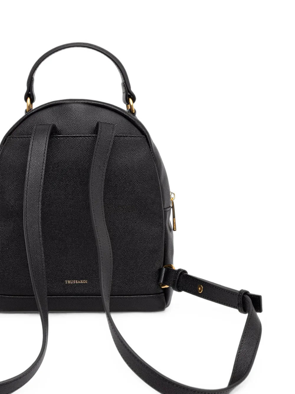 Trussardi Kleine Cameo rugzak met korreleffect en logo-plakkaat Zwart