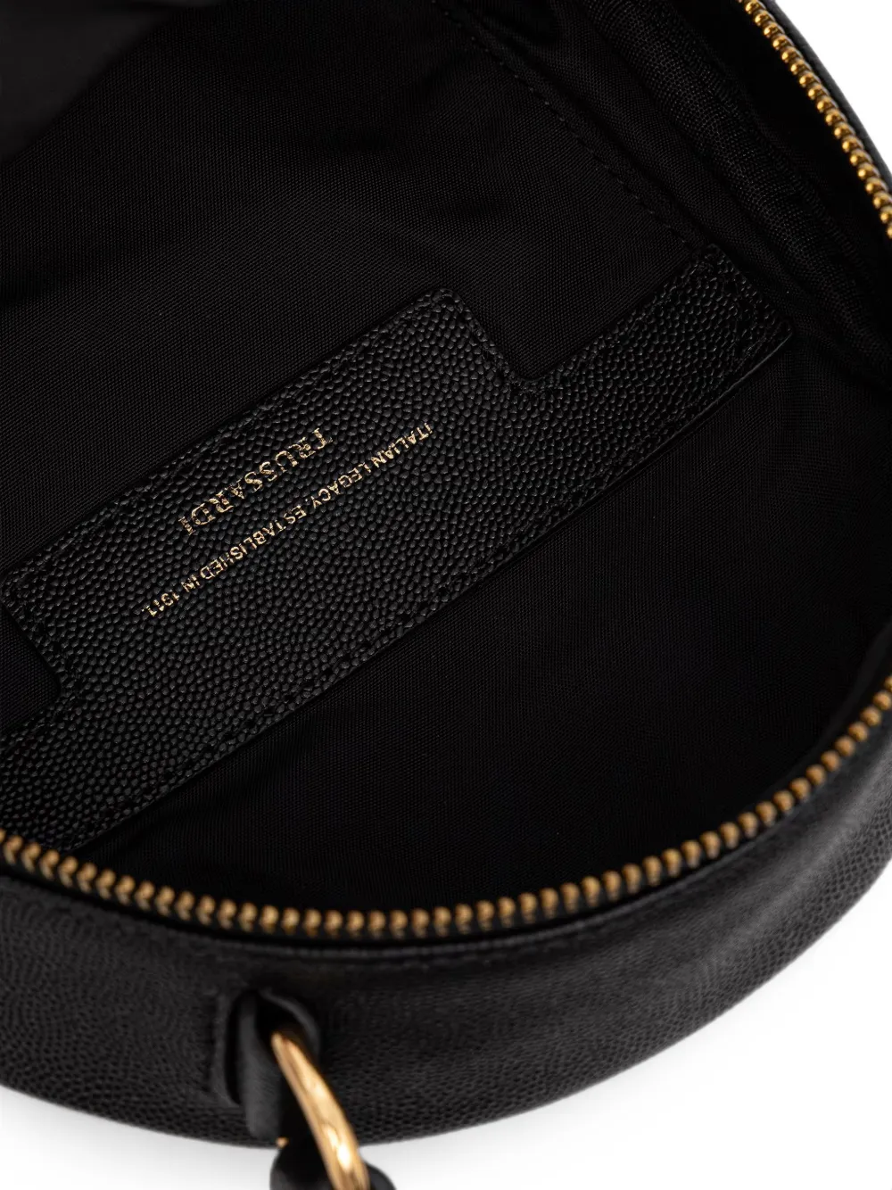 Trussardi Kleine Cameo rugzak met korreleffect en logo-plakkaat Zwart