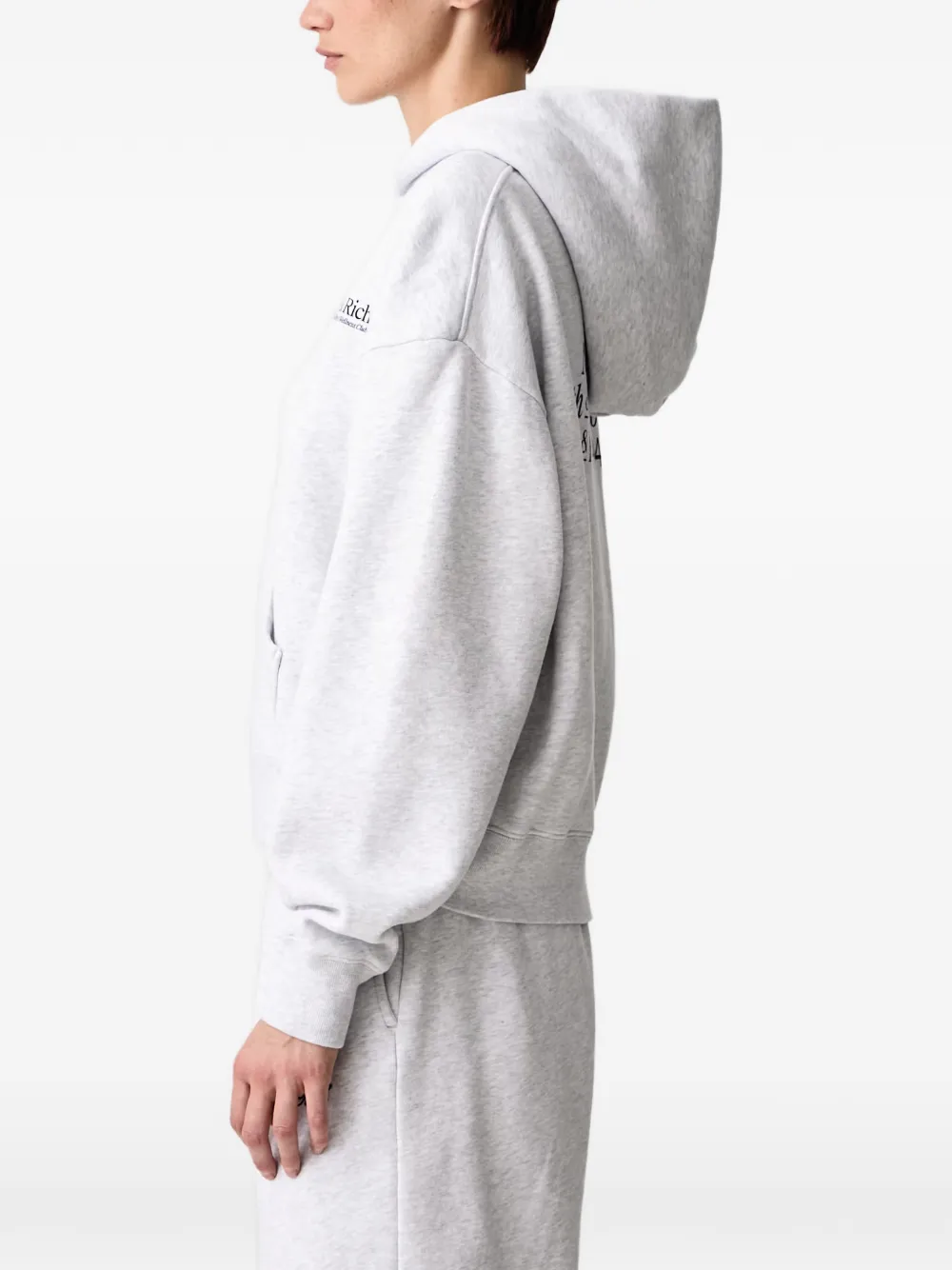 Sporty & Rich Hoodie met logoprint Grijs
