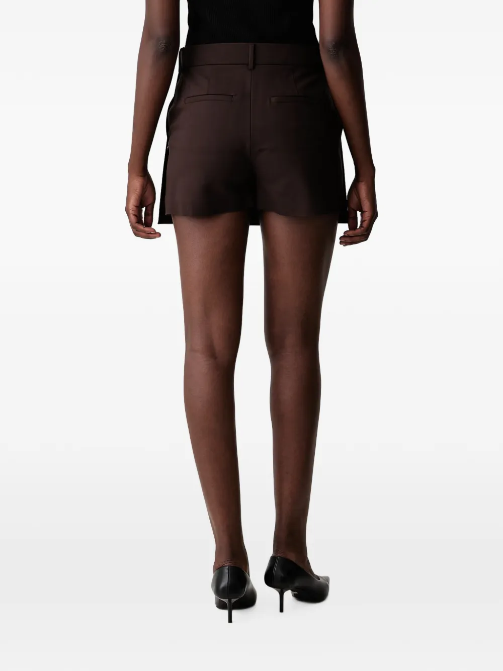 Sportmax button-detail mini skort Bruin