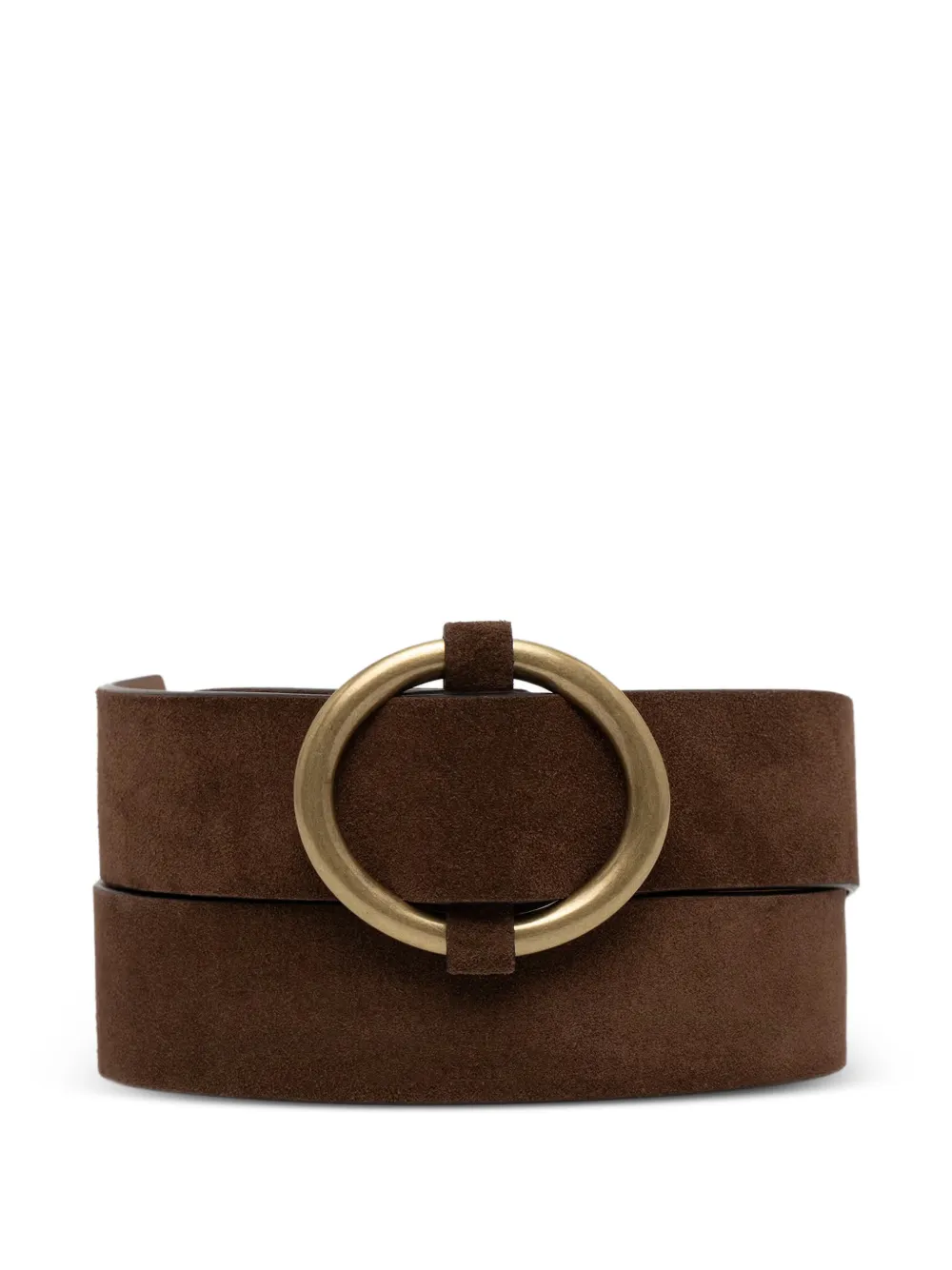 Sessùn Tisao Su round-buckle suede belt