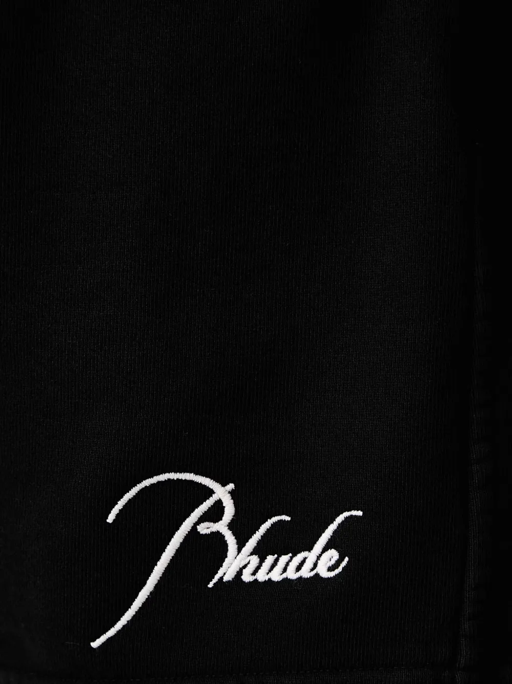 RHUDE Shorts met geborduurd logo Zwart