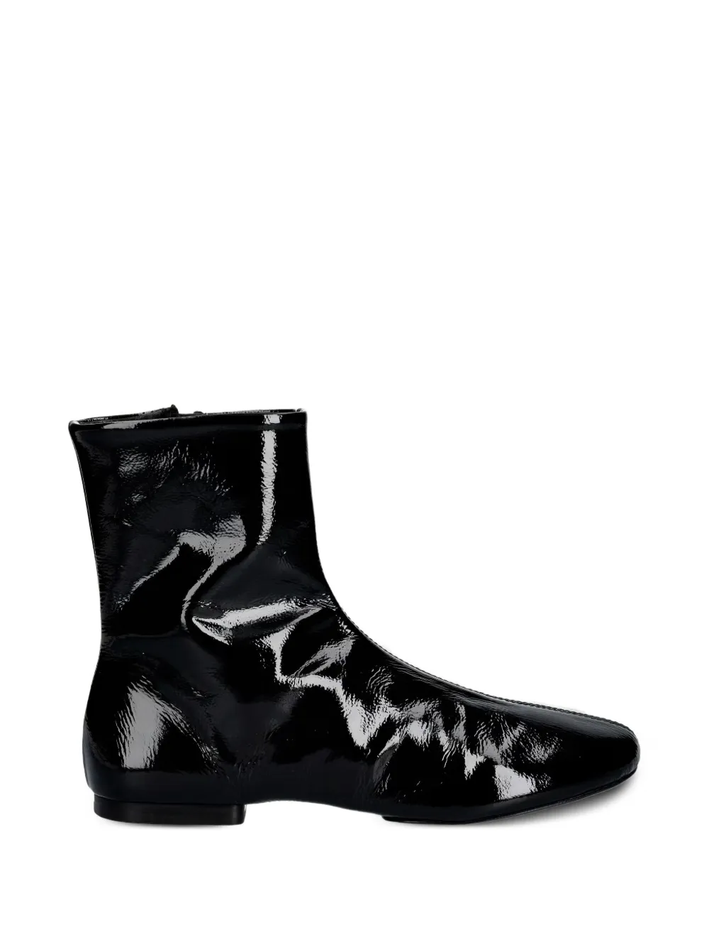 Souliers Martinez Molli patent-finish ankle boots