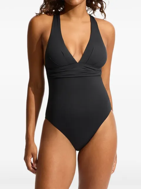 Seafolly Badeanzug mit V-Ausschnitt