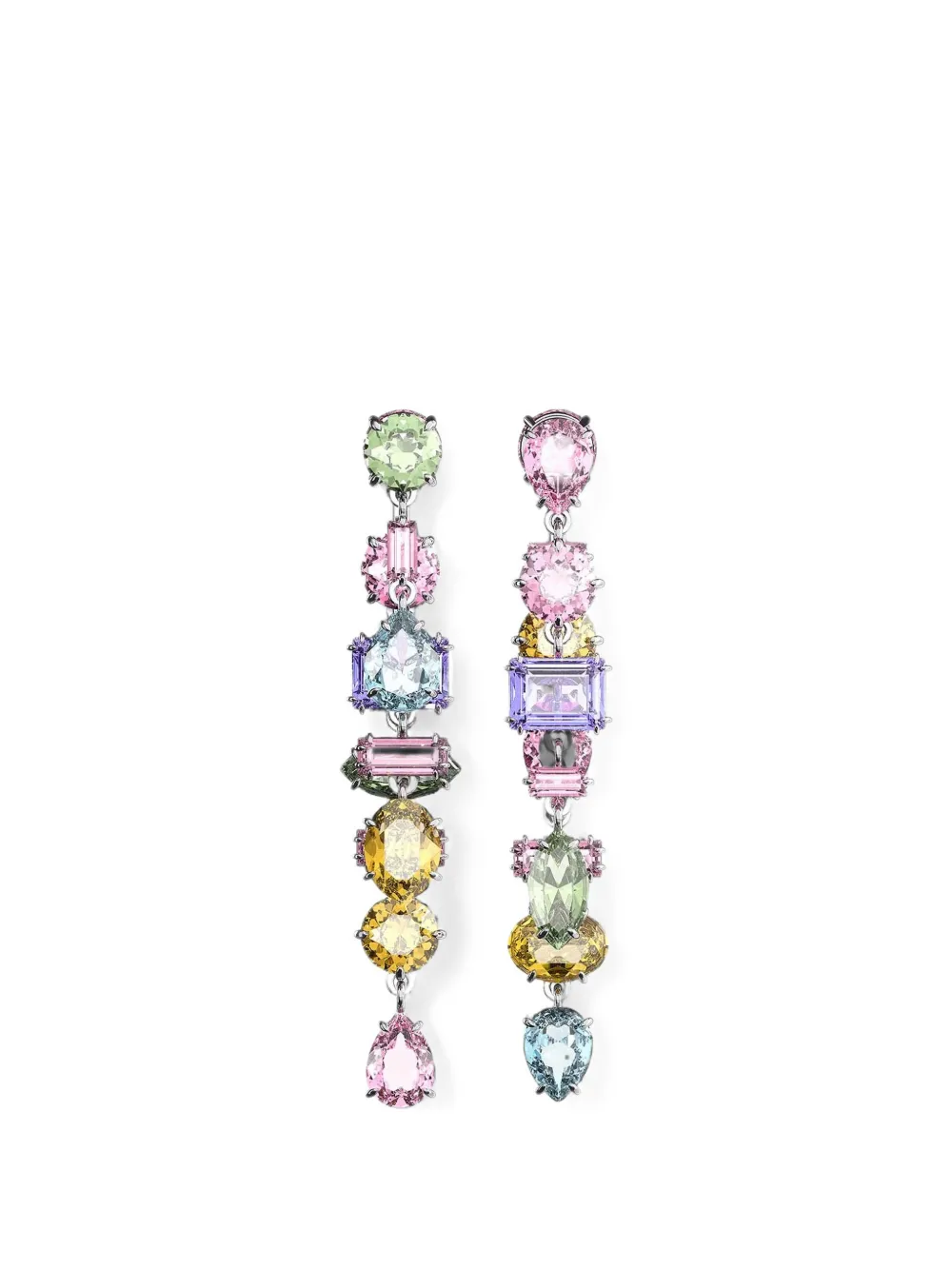 Swarovski crystal-embellished drop earrings