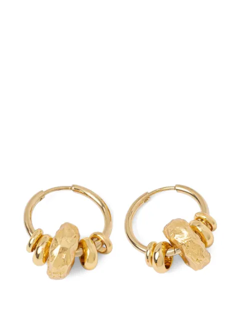 Sessùn Leelo hammered charm hoop earrings
