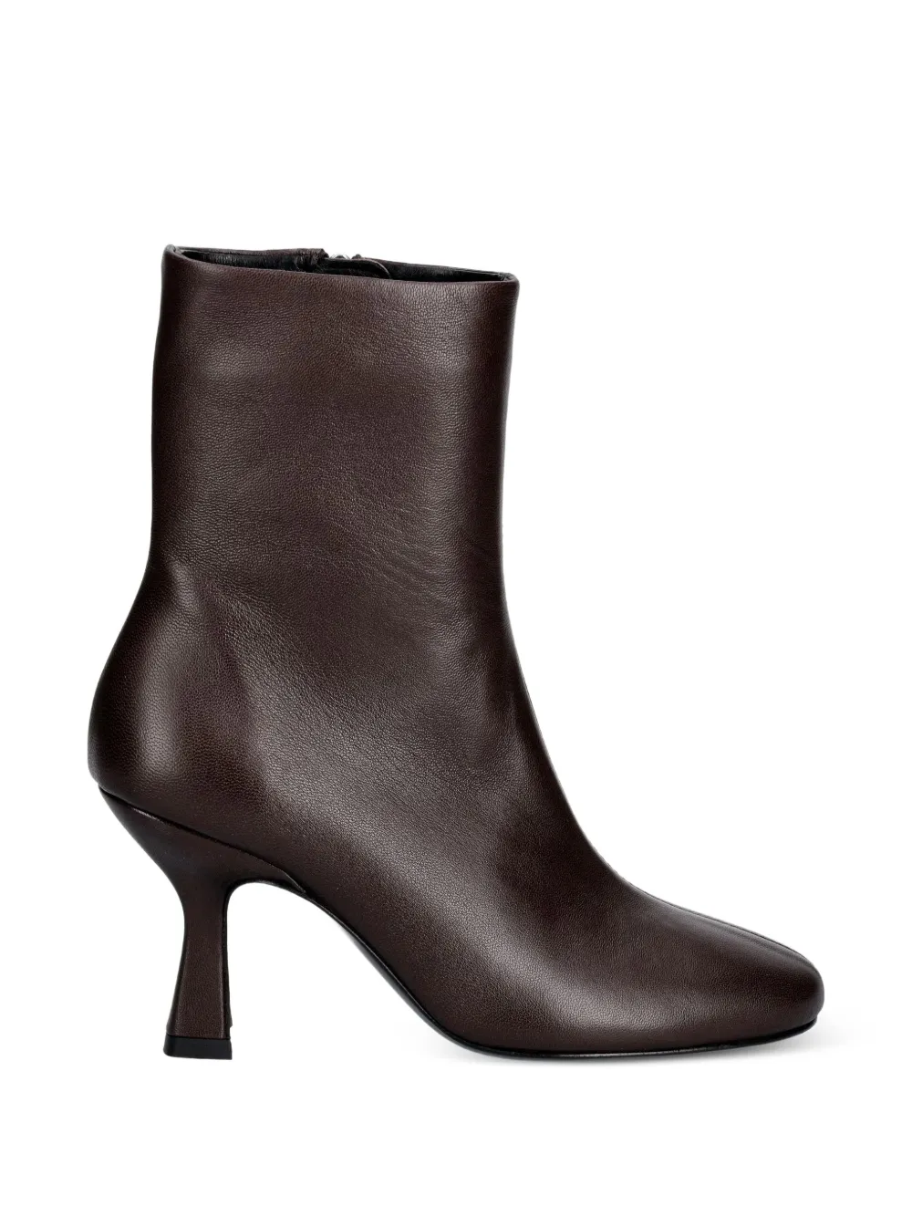 Souliers Martinez Talin seam-detail leather ankle boots - women - LWG-Certified Calf Leather/LWG-Certified Calf Leather/LWG-Certified Calf Leathe...