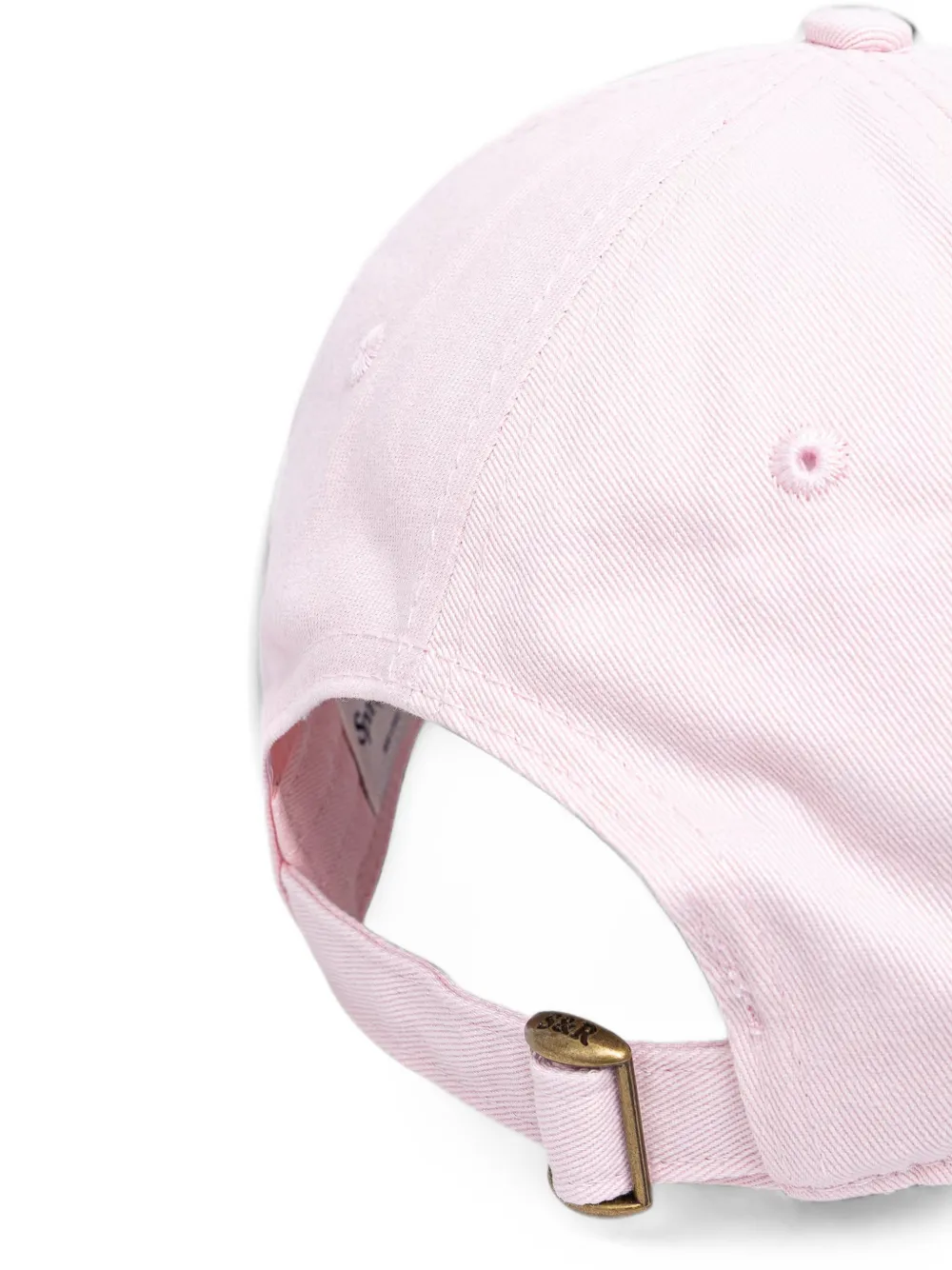 Sporty & Rich Health is Wealth honkbalpet met geborduurde tekst Roze